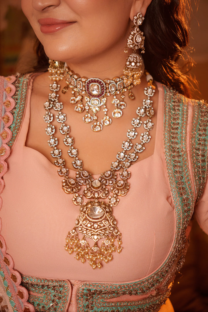 Heerani Pink Polki Choker