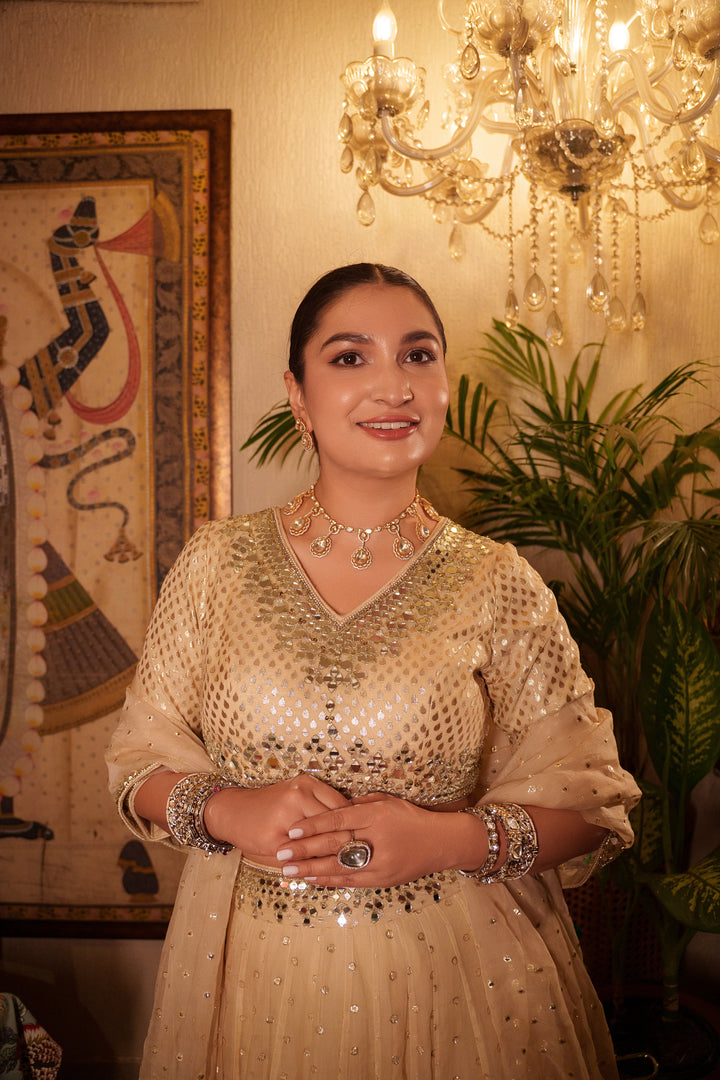 Mehnaz Moissanite Necklace Set