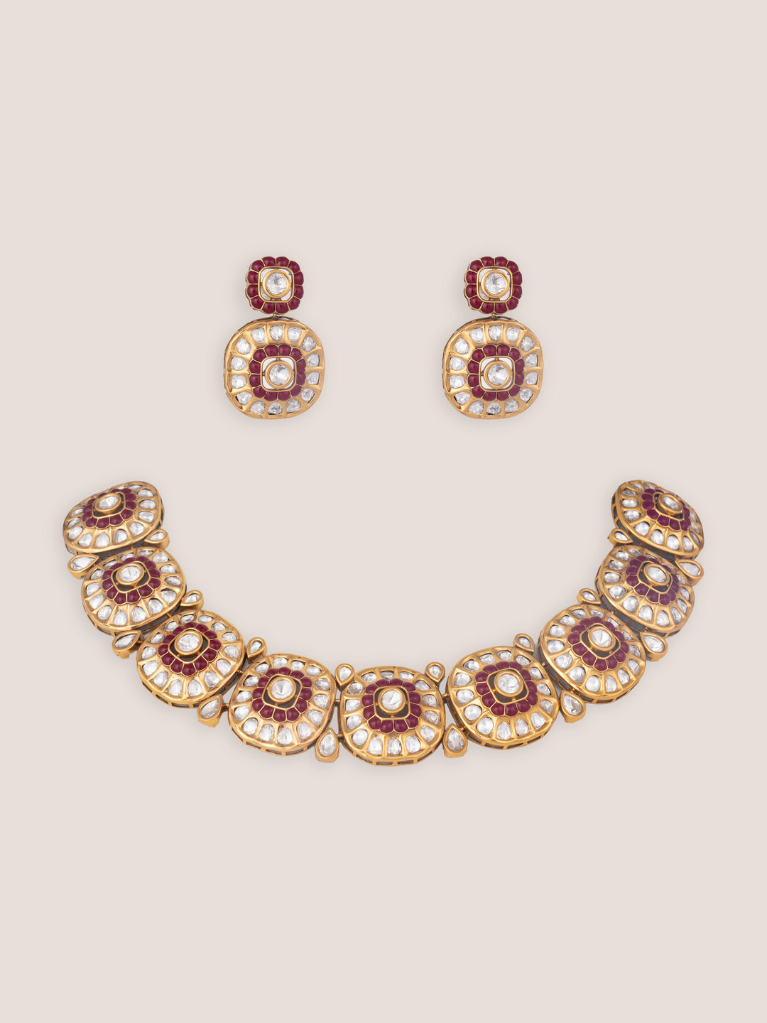 Sarayu Pink Kundan Choker