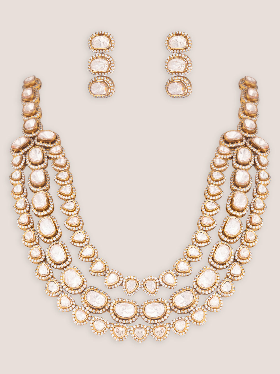 Tvesha Two Tone Polki Long Set