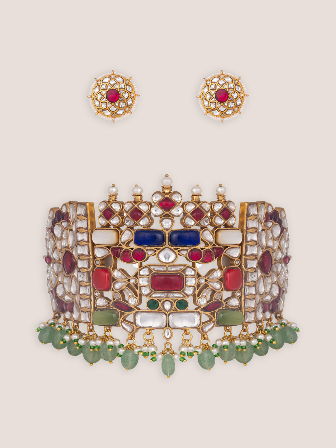 Ishika Multicolor Kundan Choker