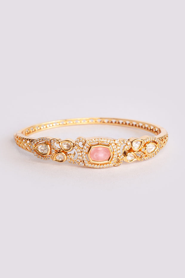 Jiva Pink Kundan Bracelet