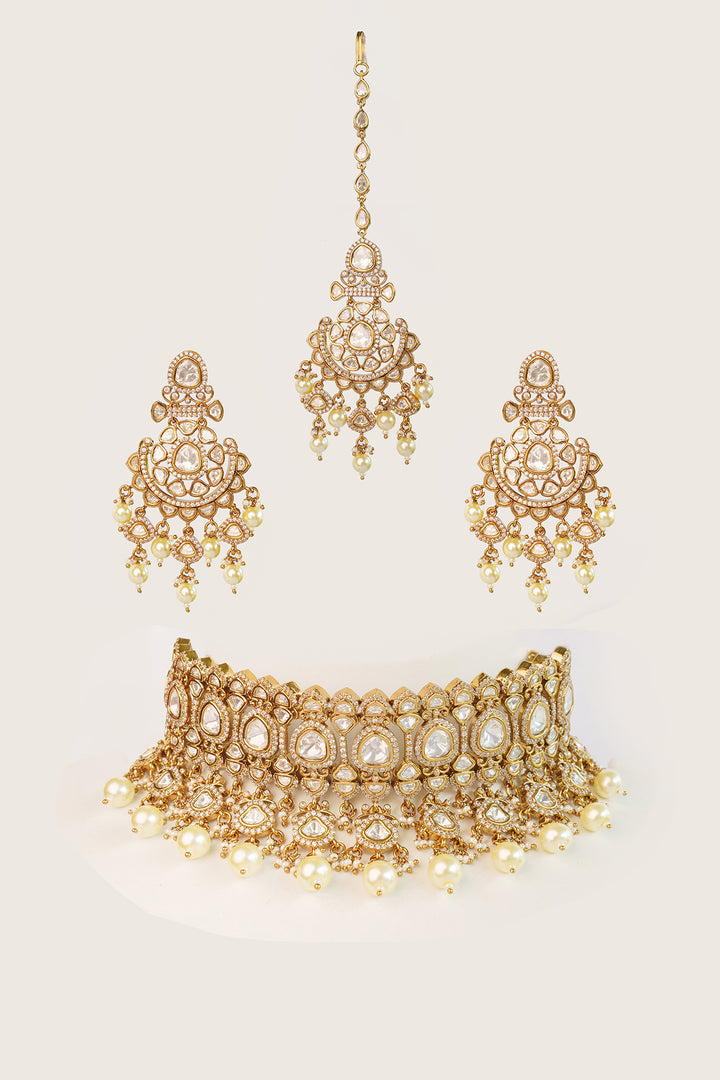 Yaminah Polki Necklace Set