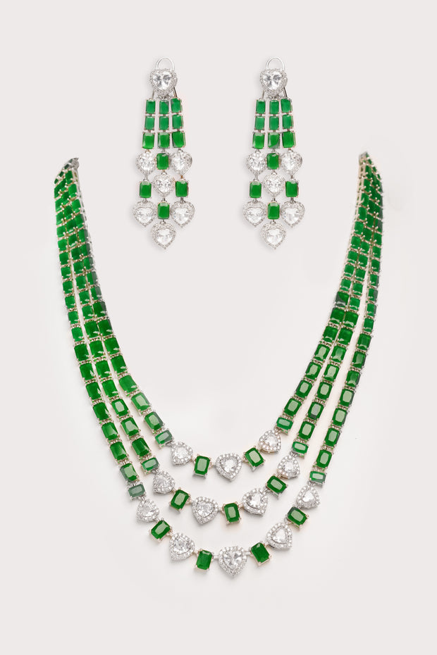 Barsha Diamond Necklace Set