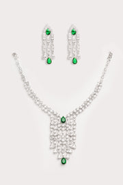 Amaya Green Diamond Necklace Set
