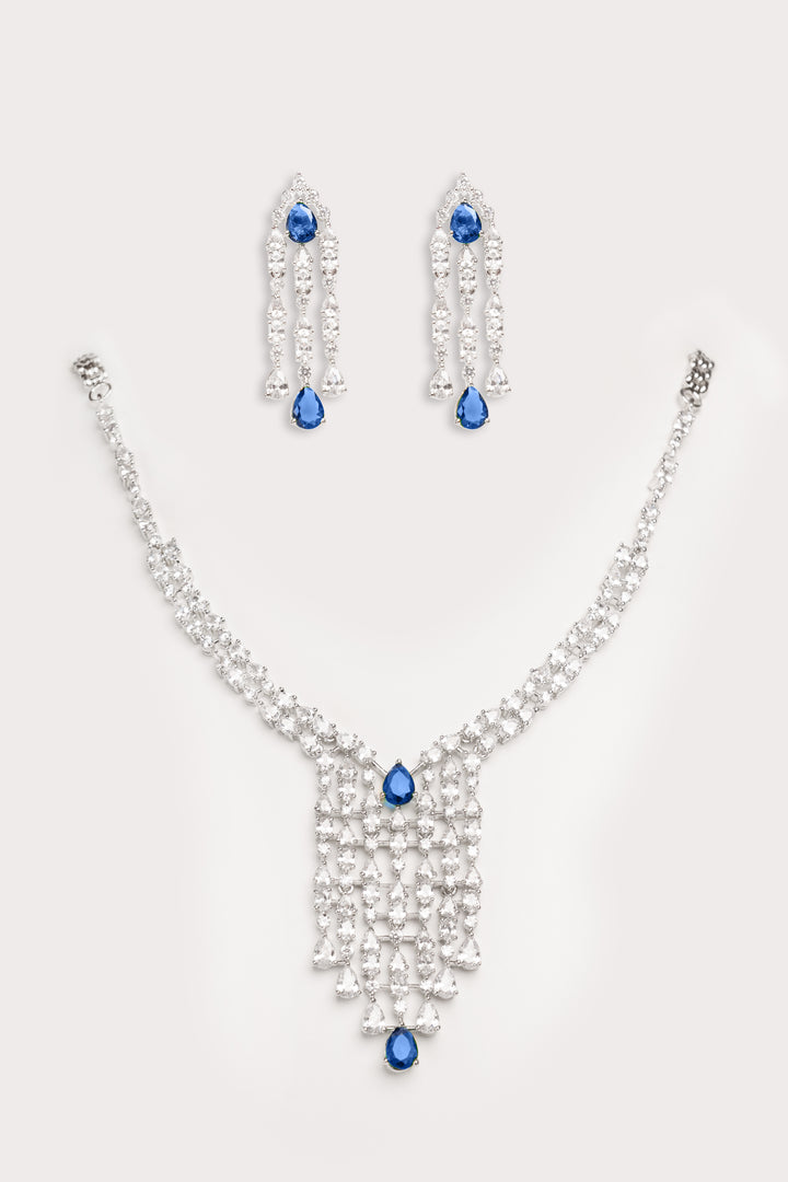 Amaya Sapphire Diamond Necklace Set