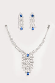 Amaya Blue Diamond Necklace Set