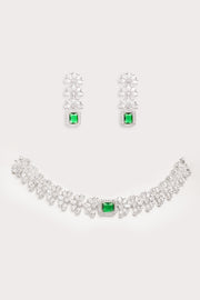 Tiya Green Diamond Choker