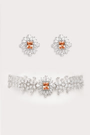 Myra Peach Diamond Choker