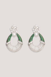 Aamiya Green Diamond Earrings