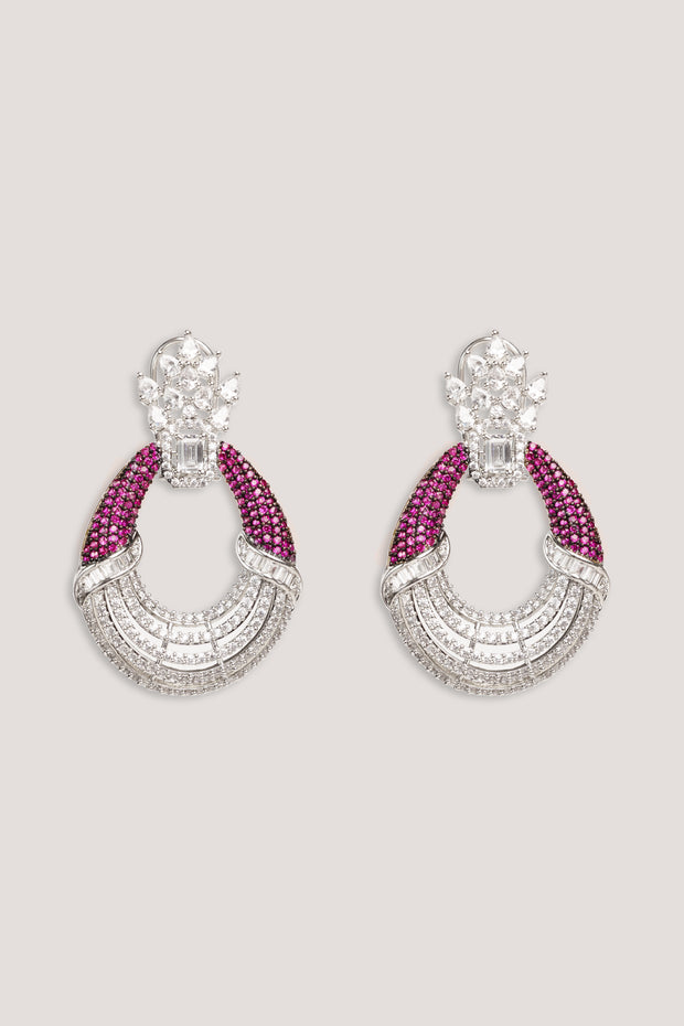 Aamiya Pink Diamond Earrings