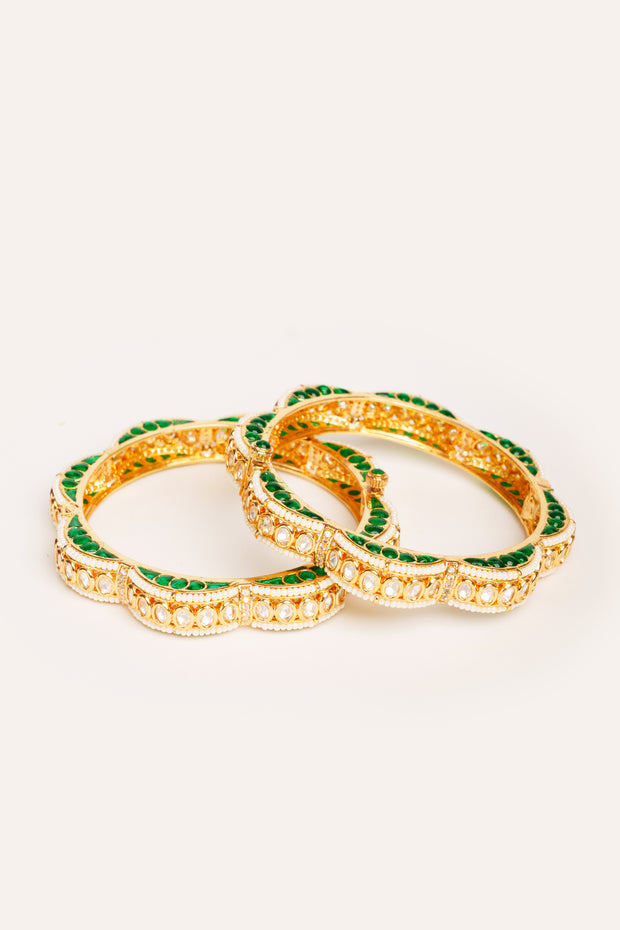 Mahika Green Kundan Kadas