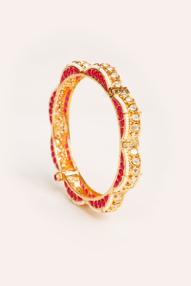 Mahika Red Kundan Kadas