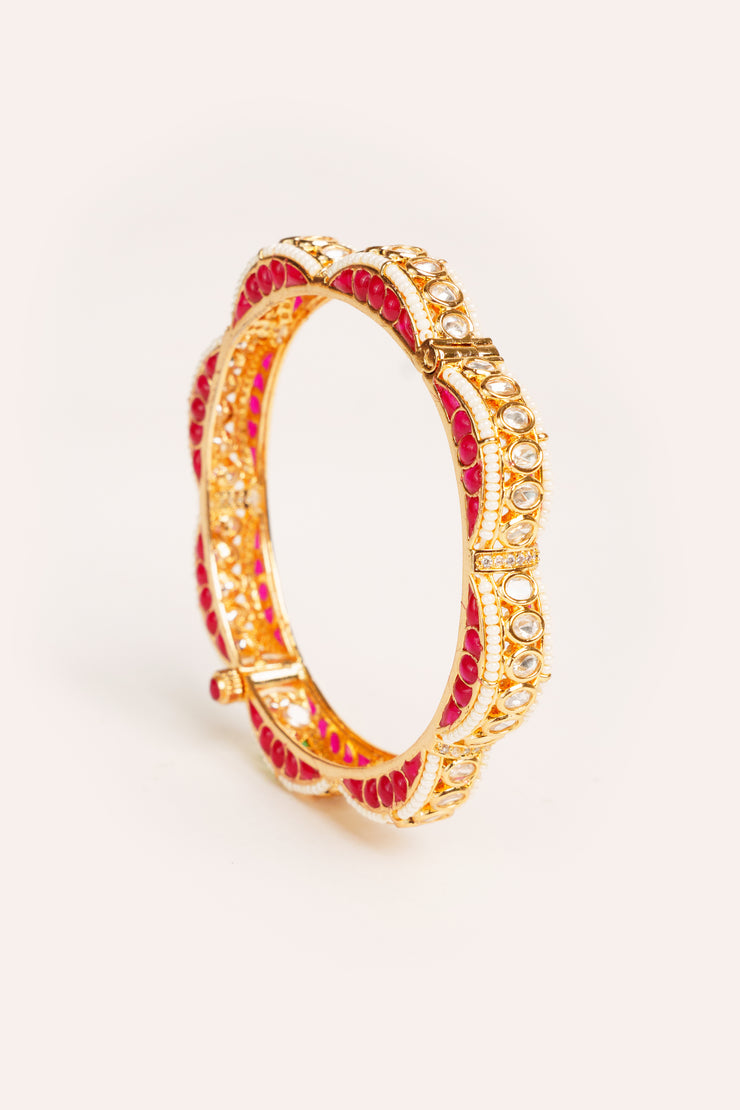 Mahika Red Kundan Kadas