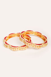 Mahika Red Kundan Kadas