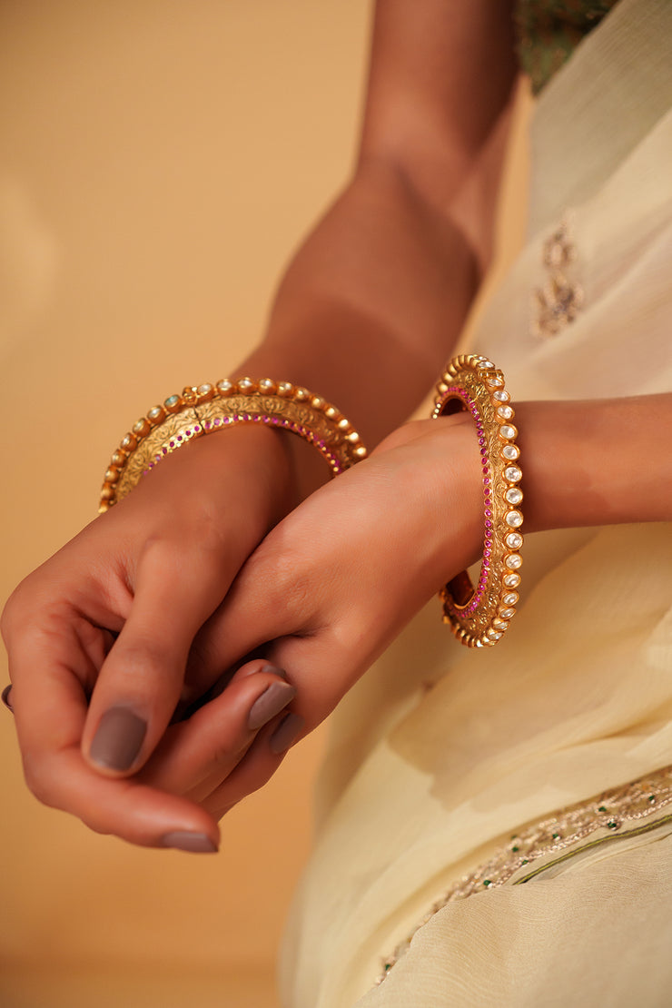 Sonam Pink Kundan Kadas