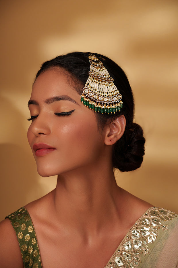Jasvee Green Kundan Passa