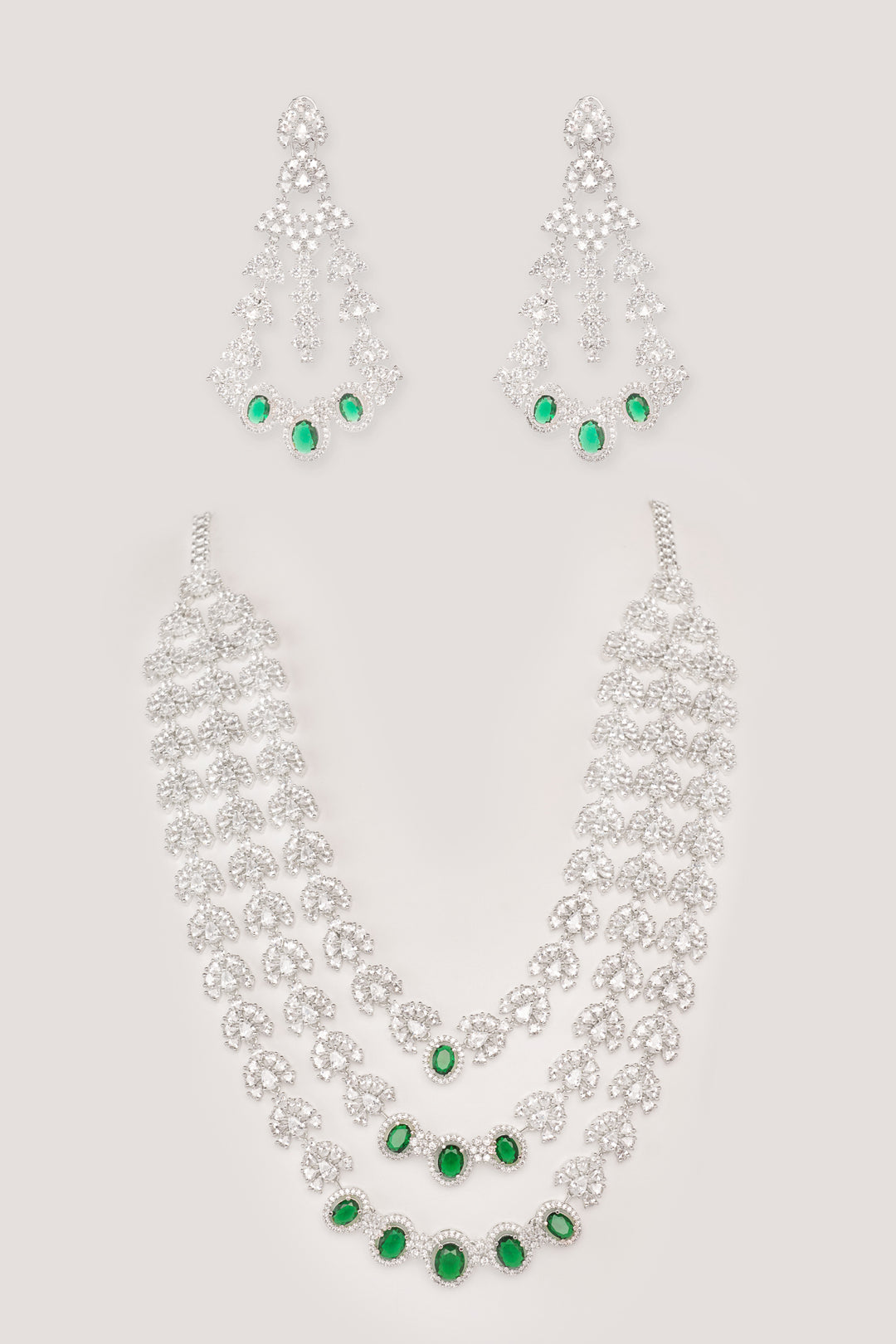 Falak Emerald Diamond Bridal Set