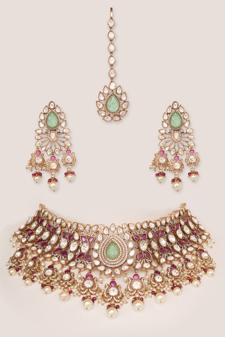 Zuri Kundan Necklace Set