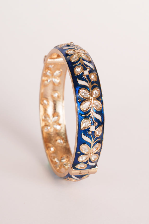 Femina Blue Kundan Meenakari Kadas