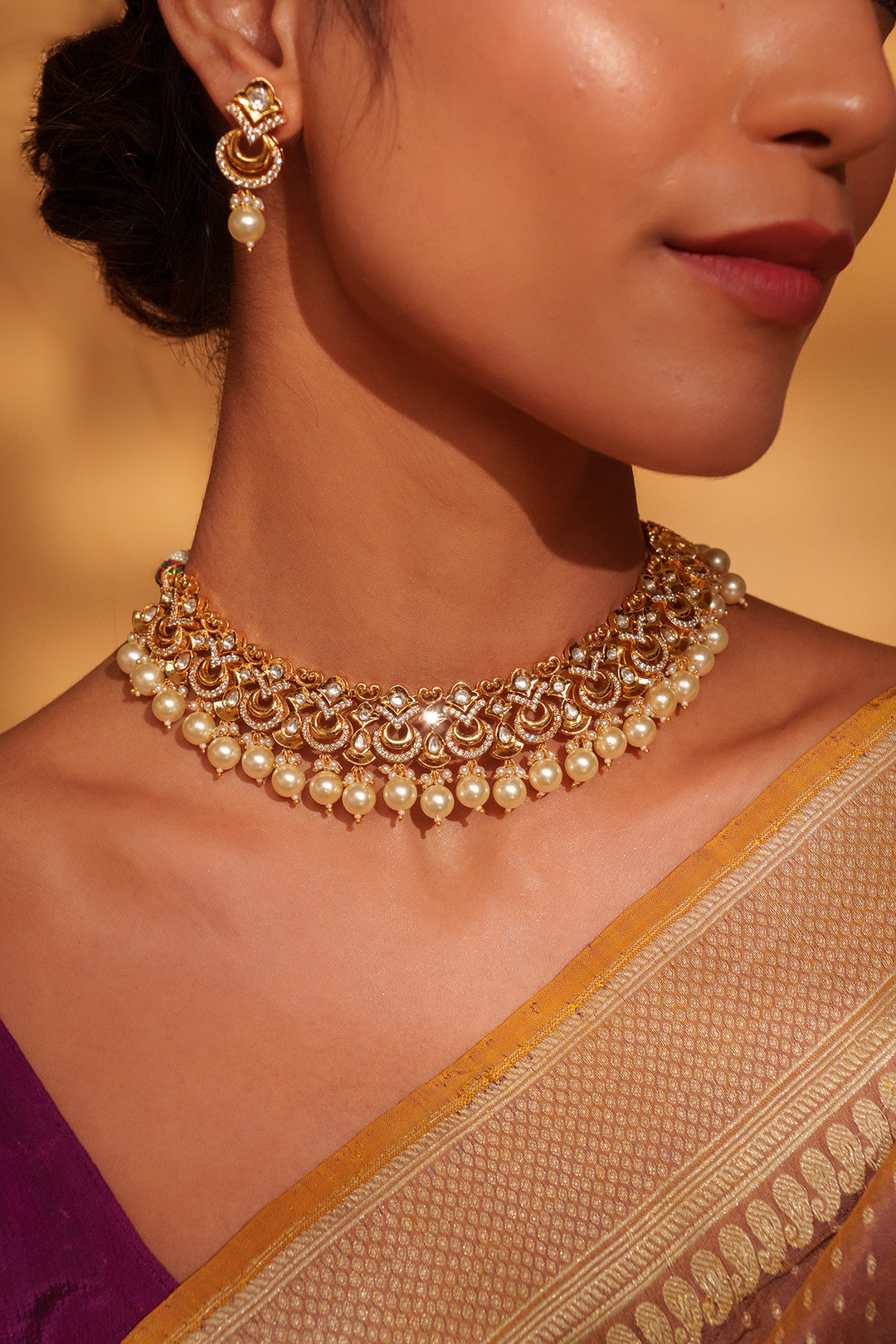 Nimrat Kundan Necklace Set