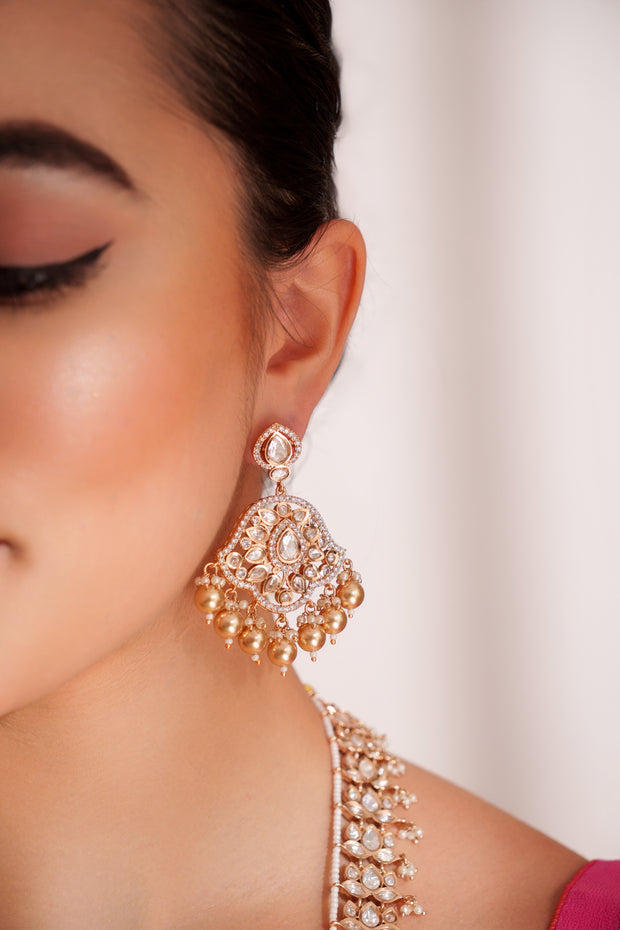Kiyana Long Kundan Necklace Set