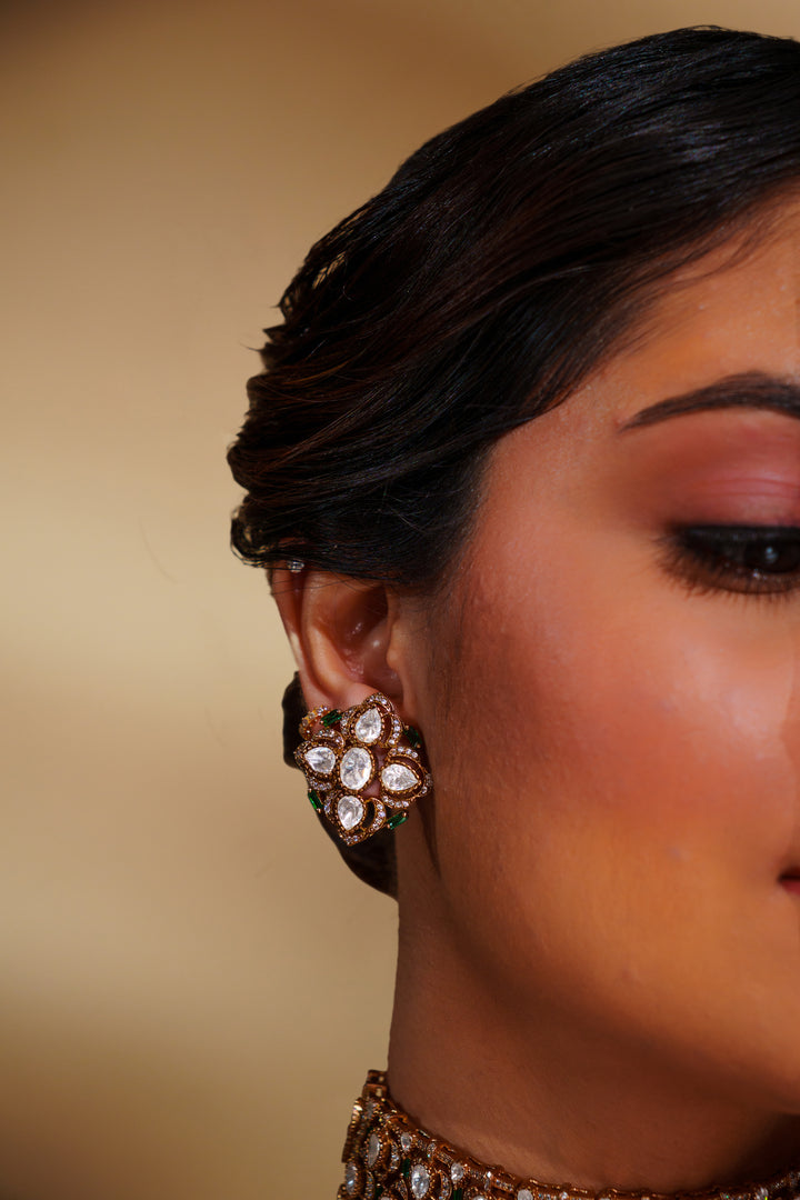 Ganessa Green Polki Choker