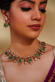 Anjali Green Necklace Set
