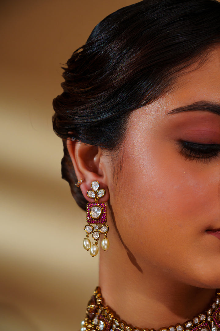 Arunika Pink Polki Choker