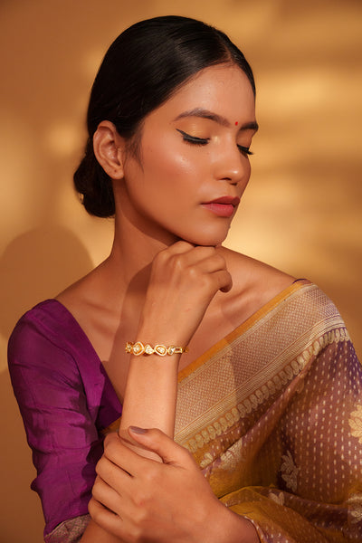 Hridyesha Moissanite Kada