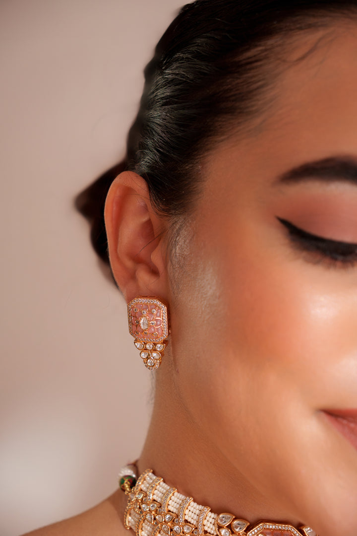 Lakshita Pink Kundan Choker