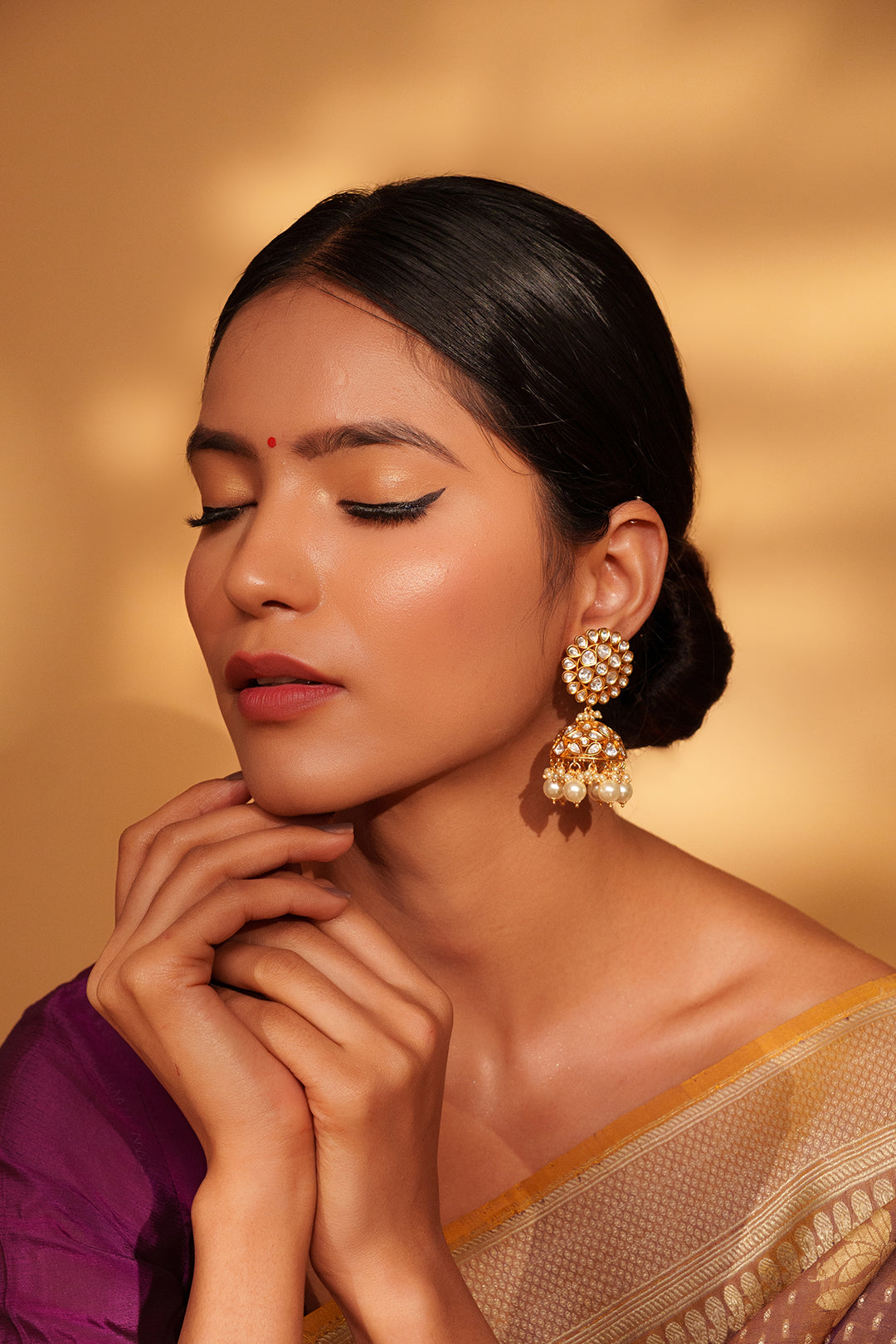 Zeya Kundan Jhumkas