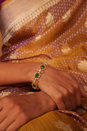 Piyali Green Moissanite Bracelet