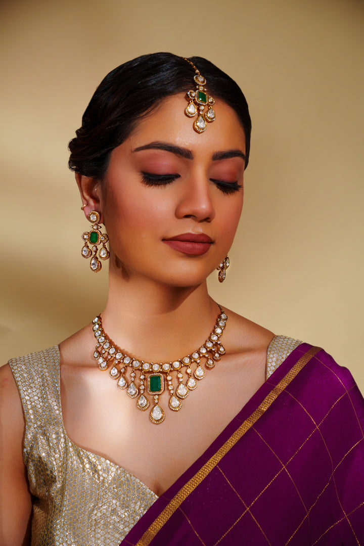 Rudrama Moissanite Necklace Set