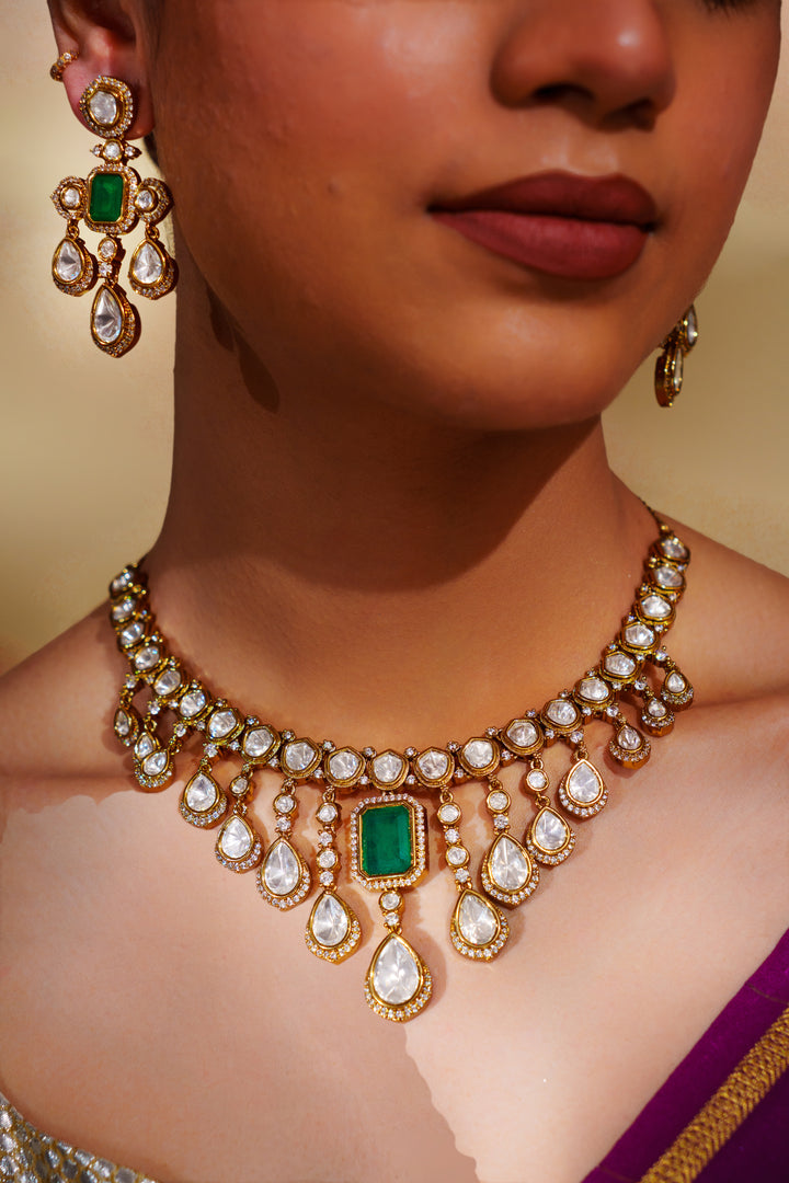 Rudrama Moissanite Necklace Set