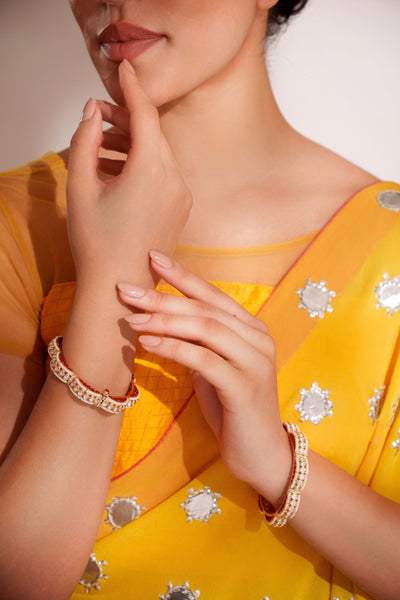 Mahika Red Kundan Kadas