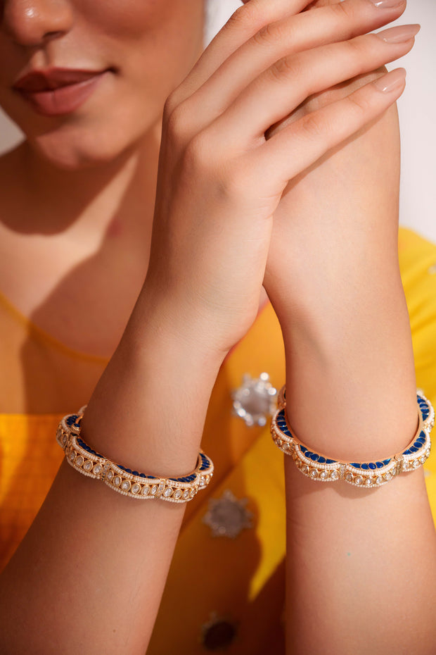 Mahika Blue Kundan Kadas