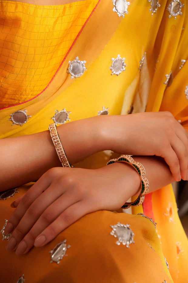 Mahika Green Kundan Kadas