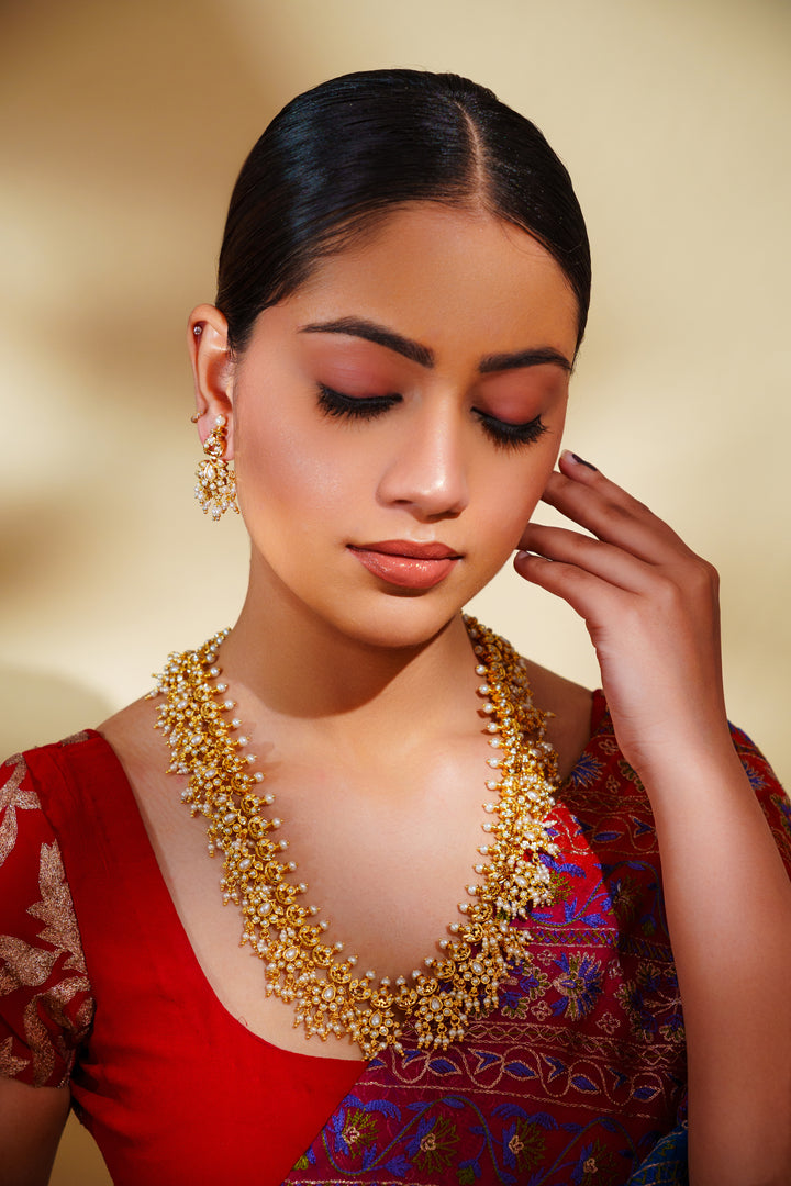 Zenia Kundan Jadau Long Set