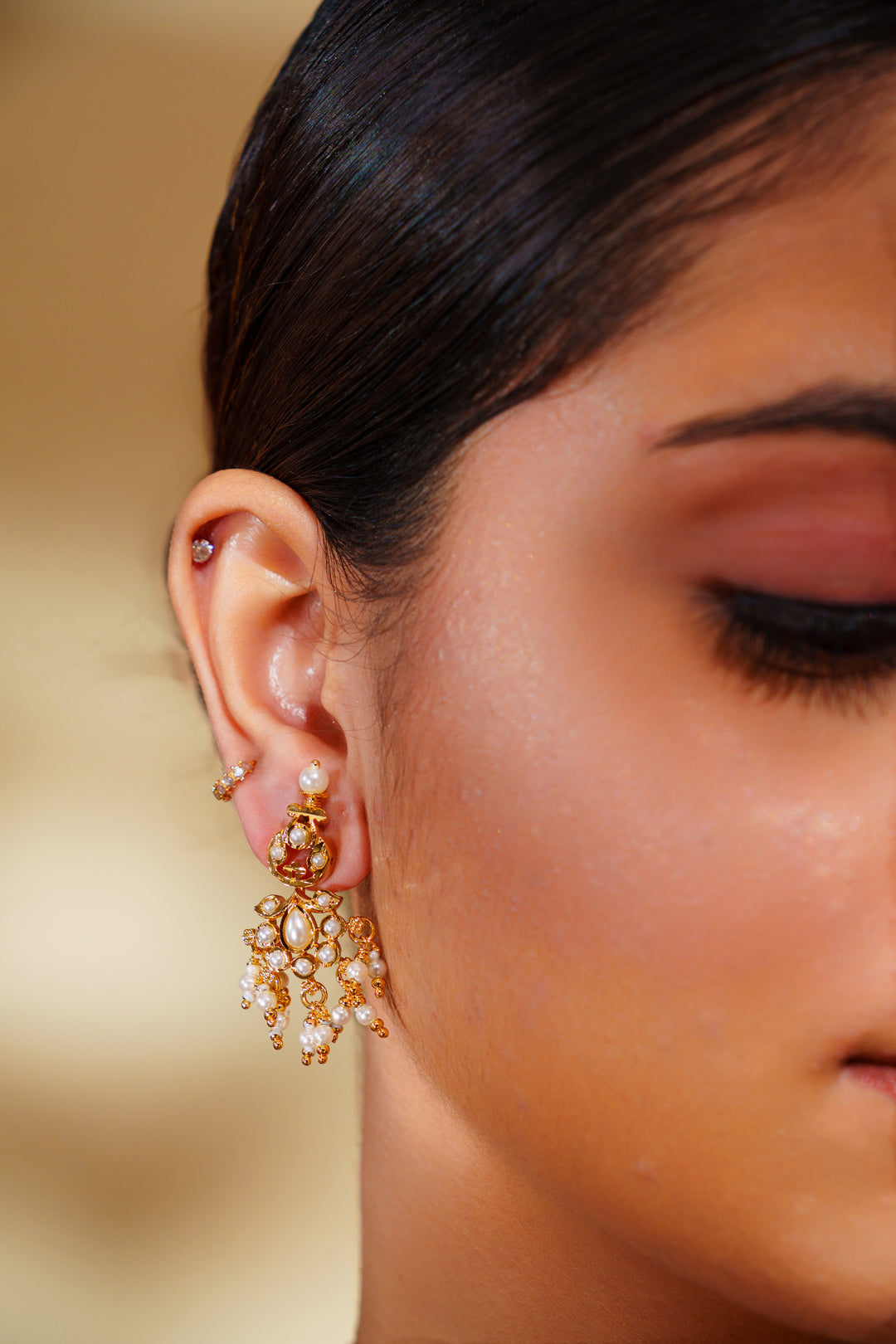 Zenia Kundan Jadau Long Set