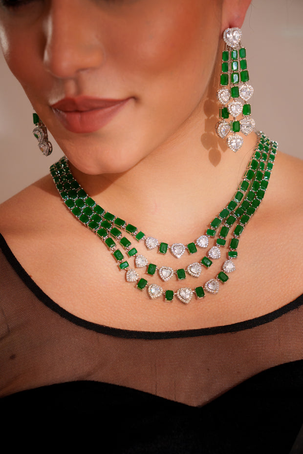 Barsha Diamond Necklace Set