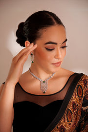 Amaya Green Diamond Necklace Set