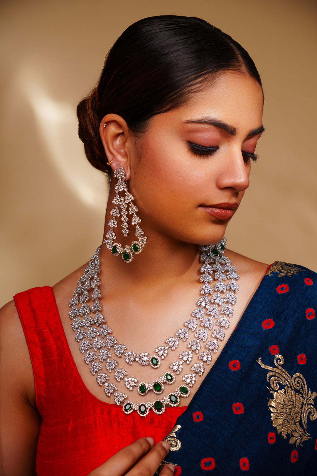 Falak Emerald Diamond Bridal Set