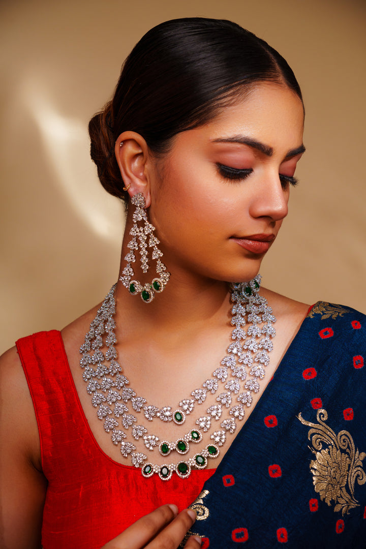 Falak Emerald Diamond Bridal Set