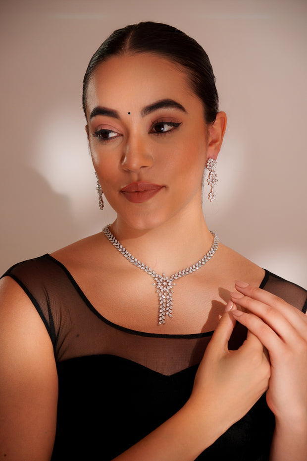 Qaira Diamond Necklace Set