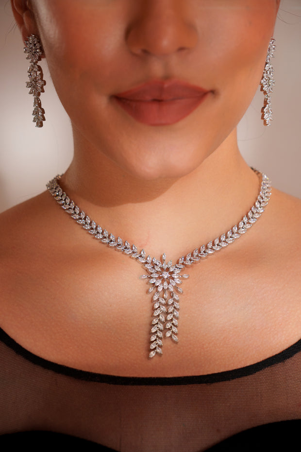 Qaira Diamond Necklace Set