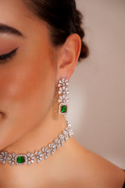 Tiya Green Diamond Choker