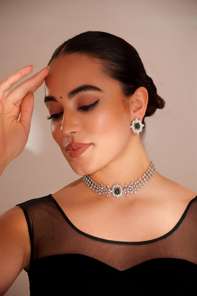 Myra Green Diamond Choker