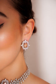 Myra Peach Diamond Choker