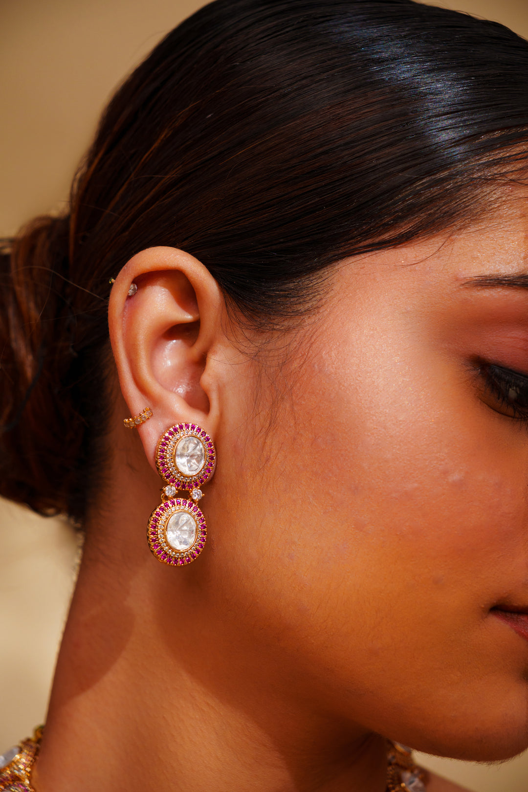 Girisha Red Kundan Necklace Set